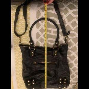 Beautiful black leather Linea Pelle purse